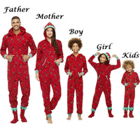 Family Christmas Pajamas Set Mom and Baby Kid Clothes Print Long Sleeve Sweatershirt+Pants 2pcs Family Matching Clothes Outfit