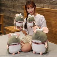 1pc 20-45cm lovely fat grey rat Pillow Stuffed Animal Plush Toys for Girls Children Boys Toys cute mouse Doll Birthday Gift