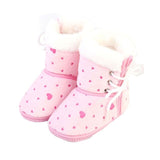 Baby Boy Girl Shoes Soft Sole First Walker Baby Booties Cotton Cartoon Anti-slip Snowshoes Toddler Newborn Shoes Boy