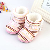 Baby Boy Girl Shoes Soft Sole First Walker Baby Booties Cotton Cartoon Anti-slip Snowshoes Toddler Newborn Shoes Boy