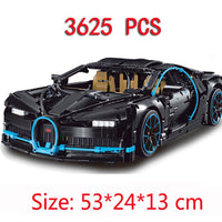 DHL 20086 4031Pcs Technic Car Series Supercar Bugatti Chiron Model Building Blocks Compatible Legoings 42083 Toys Bricks