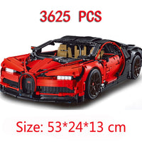 DHL 20086 4031Pcs Technic Car Series Supercar Bugatti Chiron Model Building Blocks Compatible Legoings 42083 Toys Bricks