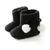 Hot Winter Boy Girls Baby Solid Soft Cotton Sole Snow Boots Warm Crib Shoes Toddler Boots Walk UK