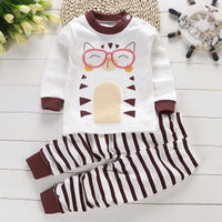 2019 Autumn New Baby Clothing Set Cartoon Cotton Baby Boys Clothing Girls Suit Set 0-3 Year Baby Clothes