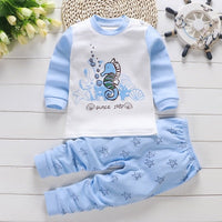 2019 Autumn New Baby Clothing Set Cartoon Cotton Baby Boys Clothing Girls Suit Set 0-3 Year Baby Clothes