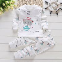 2019 Autumn New Baby Clothing Set Cartoon Cotton Baby Boys Clothing Girls Suit Set 0-3 Year Baby Clothes