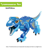 Legoing Jurassic World Park Dinosaur animal Building Blocks figures compatible with Legoed Duploes bricks toys for Childrens