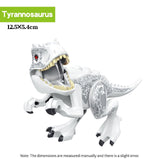 Legoing Jurassic World Park Dinosaur animal Building Blocks figures compatible with Legoed Duploes bricks toys for Childrens