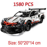 DHL 20086 4031Pcs Technic Car Series Supercar Bugatti Chiron Model Building Blocks Compatible Legoings 42083 Toys Bricks