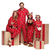 Christmas Family Suit Jumpsuit Women's Men's Kid and Baby Christmas Pajamas Clothes Red fashion pajamas Family Christmas Clothes