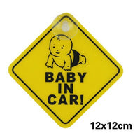 Baby Stroller Accessories Car Sucker Sticker Warning Safety Mark Sign Sticker Car Window Decal