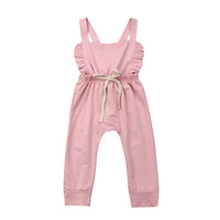 New Born Baby Clothes Backless Striped Ruffle Romper Overalls Jumpsuit Clothes Baby Girl Clothes Baby Girl Romper kid clothes