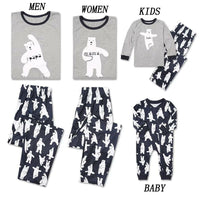 Christmas Family Pajamas Set Xmas Clothes Parent-child Suit Home Sleepwear Nightwear Baby Kids Dad Mom Matching Family Outfits