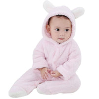 Baby Rompers Newborn Baby Girl Clothes Set Cute 3D Bear Ear Jumpsuit Baby Boy Clothes Set Rompers Warm Baby Clothing Set