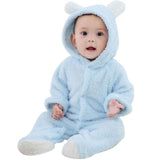 Baby Rompers Newborn Baby Girl Clothes Set Cute 3D Bear Ear Jumpsuit Baby Boy Clothes Set Rompers Warm Baby Clothing Set