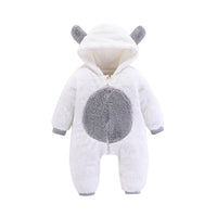 Baby Rompers Newborn Baby Girl Clothes Set Cute 3D Bear Ear Jumpsuit Baby Boy Clothes Set Rompers Warm Baby Clothing Set