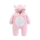 Baby Rompers Newborn Baby Girl Clothes Set Cute 3D Bear Ear Jumpsuit Baby Boy Clothes Set Rompers Warm Baby Clothing Set