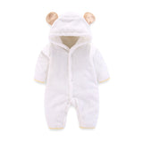 Baby Rompers Newborn Baby Girl Clothes Set Cute 3D Bear Ear Jumpsuit Baby Boy Clothes Set Rompers Warm Baby Clothing Set