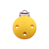 Baby Pacifier Clip Silicone Soother Teether Nipple Holder Round Soft Saliva Towel Clips Toys Buckle Newborn Nursing Supplies DIY