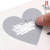 8Pcs DIY Lovely Graffiti Painting Scratch Card Postcard Coating Message Hidden Surprises Scratch Sticker Vintage Set Drawing Toy