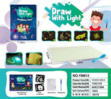 1pcs A3-A5 LED Luminous Drawing Board Graffiti Doodle Drawing Tablet Magic Draw With Light Fun And Developing Toy for Kids Gift