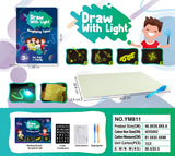 1pcs A3-A5 LED Luminous Drawing Board Graffiti Doodle Drawing Tablet Magic Draw With Light Fun And Developing Toy for Kids Gift