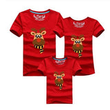 2019 Dad Mom Baby Christmas Clothing Family Matching Outfits Clothes Mother Daughter Father Son Look Mommy and Me T-Shirt Set