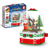 New SEMBO 601090 Merry Christmas Theme Gift Santa Claus Elk Educational Building Blocks Bricks Toys Compatible Legoinglys City