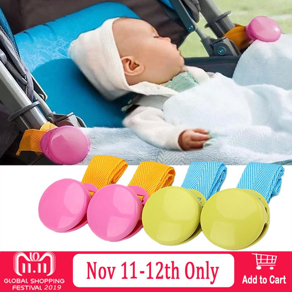 2pcs Baby Stroller Anti Tipi Clip Anti-slip Blanket Clip Fasteners Grippers Suspenders Sheet Holder Stroller Car Seat Accessory