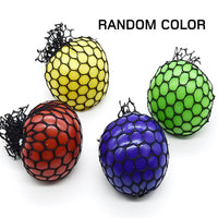 Novetly Funny Squeeze Ball Cute Stress Relief Ball Hand Wrist Exercise Anti-stress Slime Grape Ball Toy Funny Gadgets Toys Gift