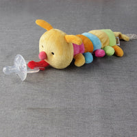 1Pc Cute Baby Cartoon Dummy Pacifier Chain Clips Newborn Plush Animal Toys Toddler Soother Nipples Holder (not include Pacifier)