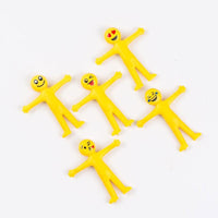 New Hot Selling Creative Soft Glue Small Yellow Doll Face Expression Can Stretch To Fold Office Ornaments Vent Toys