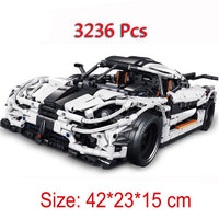 DHL 20086 4031Pcs Technic Car Series Supercar Bugatti Chiron Model Building Blocks Compatible Legoings 42083 Toys Bricks