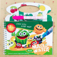 Magic Water Drawing Book Coloring Book Doodle & Magic Pen Painting Drawing Toy Gift Painting Board for Kids Boys Girls Education