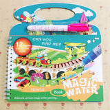 Magic Water Drawing Book Coloring Book Doodle & Magic Pen Painting Drawing Toy Gift Painting Board for Kids Boys Girls Education