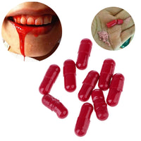 3pcs Funny Scary Props Whole Toys Whole Blood Pill False Blood Capsules Funny Terrified Scary