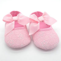 Toddler Baby Girl Princess Srewalker Shoes Pure White Soft Sole Shoes Infant Leisure First Walkers S01