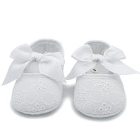 Toddler Baby Girl Princess Srewalker Shoes Pure White Soft Sole Shoes Infant Leisure First Walkers S01