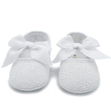 Toddler Baby Girl Princess Srewalker Shoes Pure White Soft Sole Shoes Infant Leisure First Walkers S01