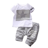 2PC Casual Baby Toddler Kids Boy Clothes T-shirt Top +Pants Outfits Playsuit Set