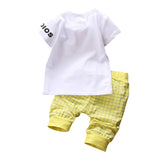 2PC Casual Baby Toddler Kids Boy Clothes T-shirt Top +Pants Outfits Playsuit Set