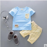 Cartoon Cotton Summer Clothing Sets for Newborn Baby Boy Infant Fashion Outerwear Clothes Suit T-shirt+Pant Suit baby Boy Cloth