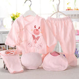 Newborn baby suits pure cotton ( 5pcs/set)  baby fashion underwear 15 colors sets Infant unisex suit