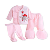 Newborn baby suits pure cotton ( 5pcs/set)  baby fashion underwear 15 colors sets Infant unisex suit