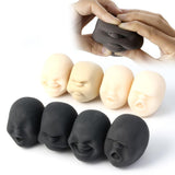 Novelty Resin Funny Gags Practical Jokes Vent Human Face Anti Stress Ball Halloween Scented Squeeze Toy Geek Reliever Squeeze