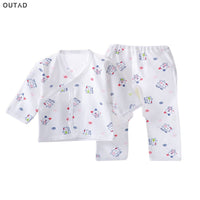 OUTAD Infant Suit Comfortable Newborn Clothing Soft Pure Cotton Underwear Baby Clothing Set Suitable For 0-3 Months All Seasons