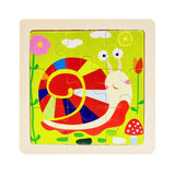 Mini Size 11*11CM Kids Toy Wood Puzzle  Wooden 3D Puzzle Jigsaw for Children Baby Cartoon Animal/Traffic Puzzles Educational Toy