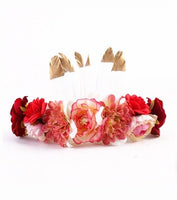 Feather Flower Crown Women Girls Mom and Me Hairbands Baby Headbands Mother Kids Matching Headwear Hair Accessories Photo Props