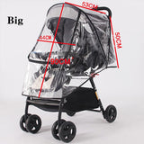 Stroller Accessories Waterproof Rain Cover Transparent Wind Dust Shield Zipper Open For Baby Strollers Pushchairs Raincoat