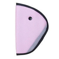 Car Seat Safety Belt Cover Mustang Shoulder Adjustable Triangle Seat Belt Pad Clips Pads Carbon Baby Child Stroller Accessories